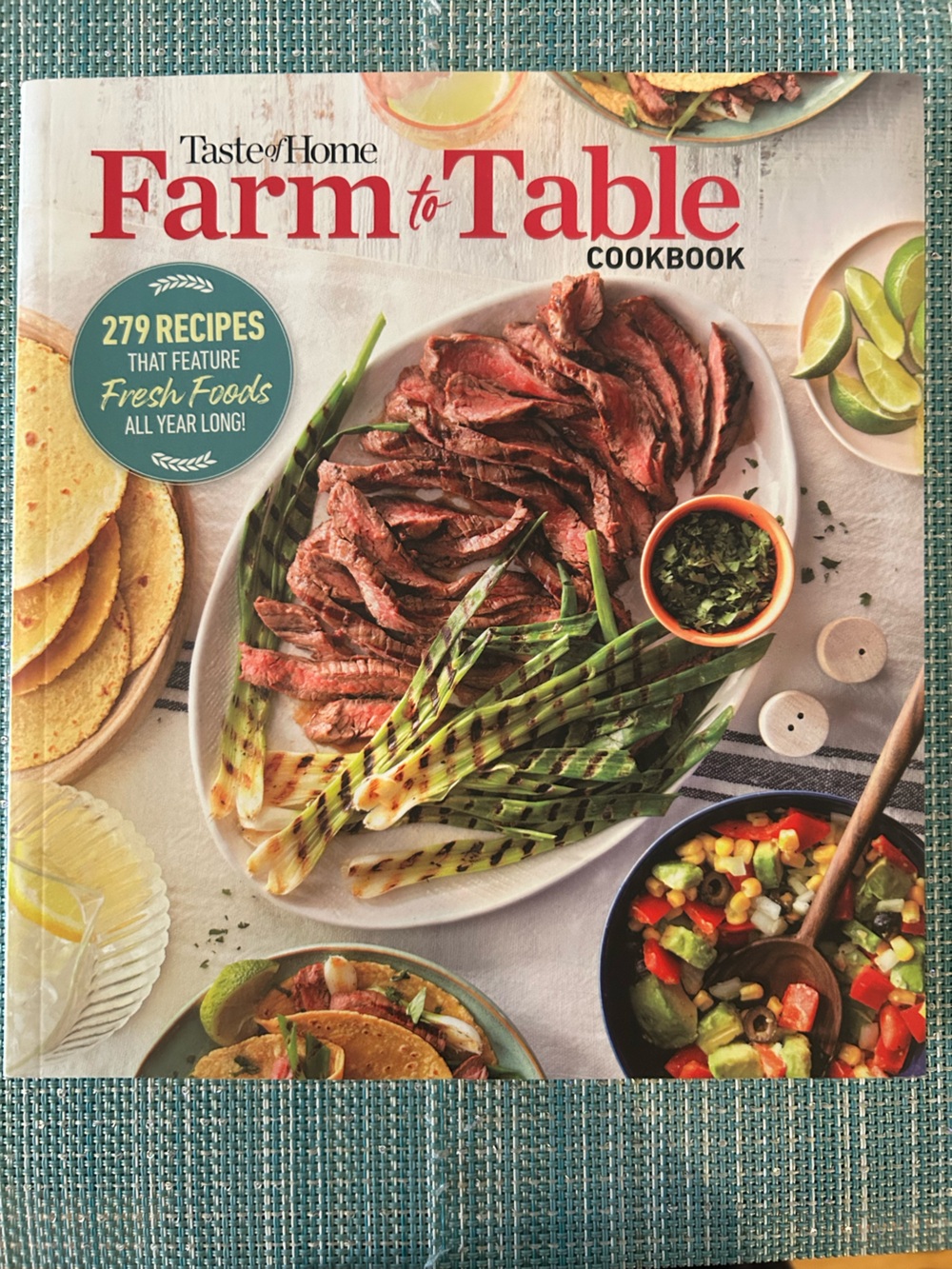 Green Grilled Scallions & Steak Platter - Home Kitchen Serving Dish